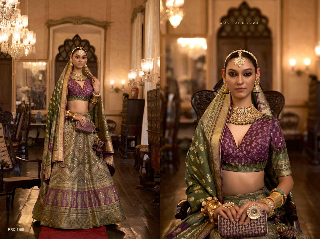 Rajwadi silk mirror work readymade Lehenga