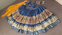 Digital bandhani print lehenga in blue