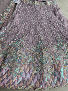 Oreya collection - Lavender rainbow sequins Lehenga