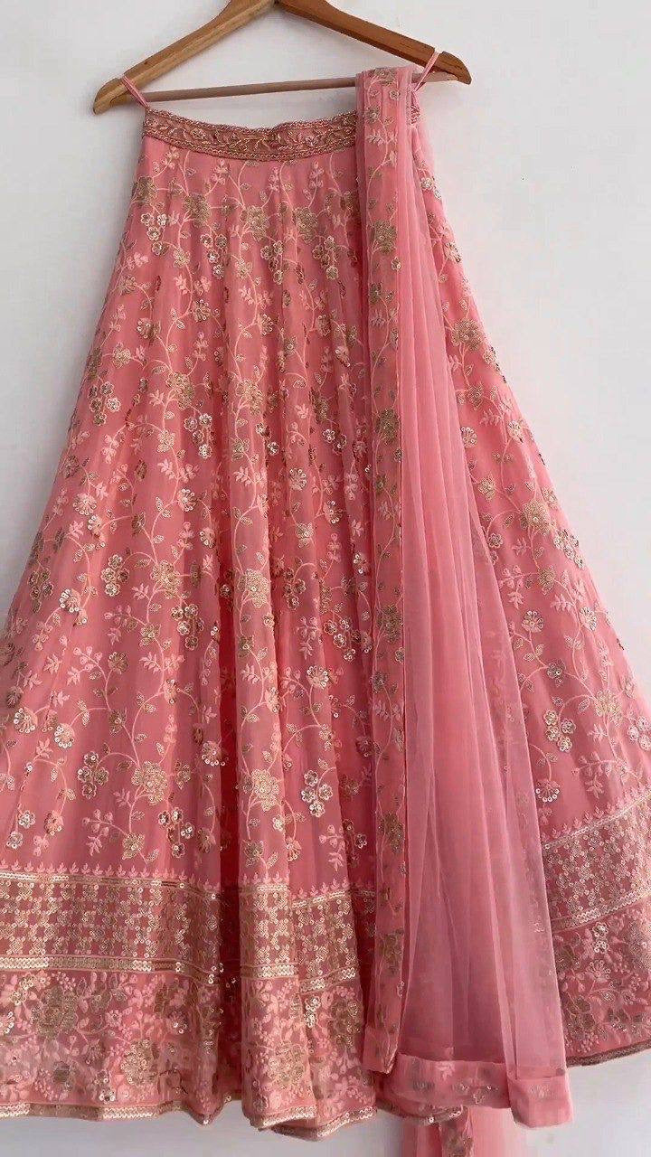 Gajri pink embroidered Lehenga