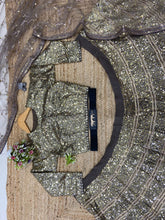 Sabyasachi inspired glitter ombré effect Lehenga with sabyasachi inspired belt