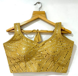 Foil mirror work blouses