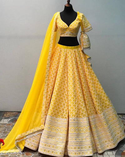 Serena collection - yellow Lehenga