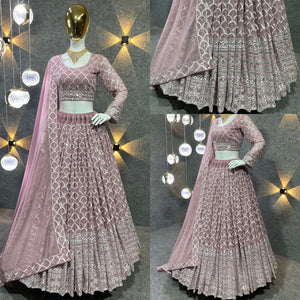 Serena collection - dusty pink Lehenga