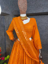 Orange Lehenga - new trend for a haldi party
