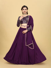Wine Akshu Lehenga - good for plus size too