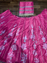 Rouge floral wedding Lehenga