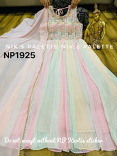 Niks collection - pastel multicoloured anarkali