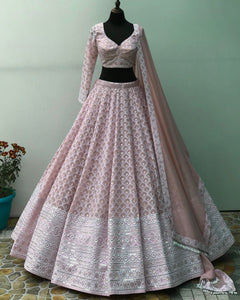 Serena collection - dusty pink Lehenga