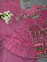 Yankita Kapoor inspired dark pink thread work Lehenga
