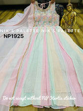 Niks collection - pastel multicoloured anarkali