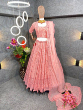 Gajri pink embroidered Lehenga