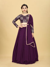 Wine Akshu Lehenga - good for plus size too
