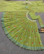 Serena collection - dusty green Lehenga