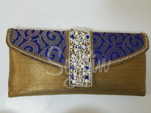 Blue pearl handbag
