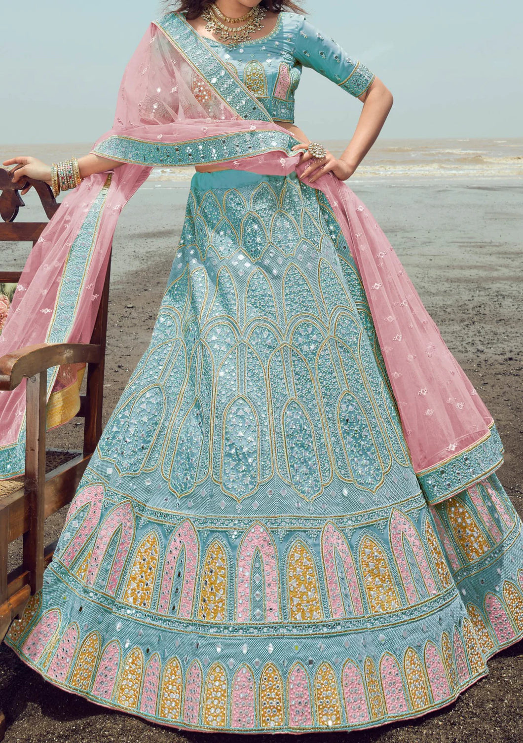 Kimaya sisters - pastel collection Lehenga