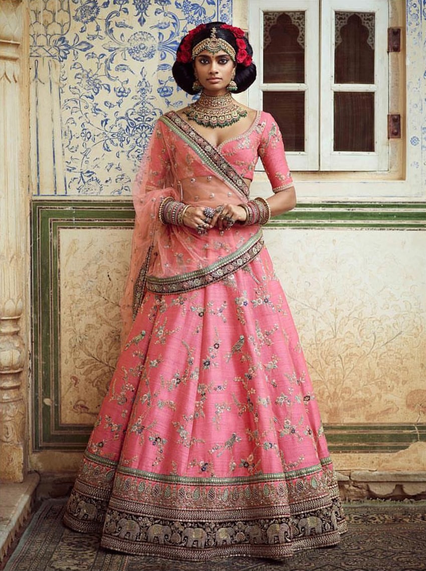 Little birdie pink Lehenga