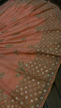 Pastel coral Lehenga