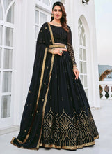 Misha collection vol 3 - exquisite black and gold long sleeves designer Lehenga