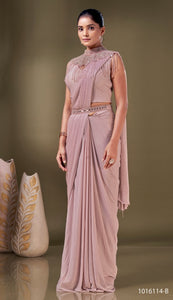 Ready to wear imported metallic saree