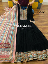 Karigari collection - black anarkali, plus size option