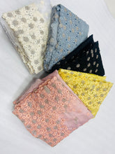 Floral and beads galore saree