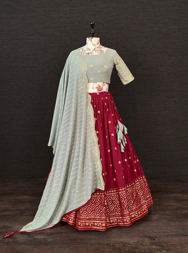 Elegant maroon Lehenga