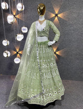 Serena - pistachio green Lehenga