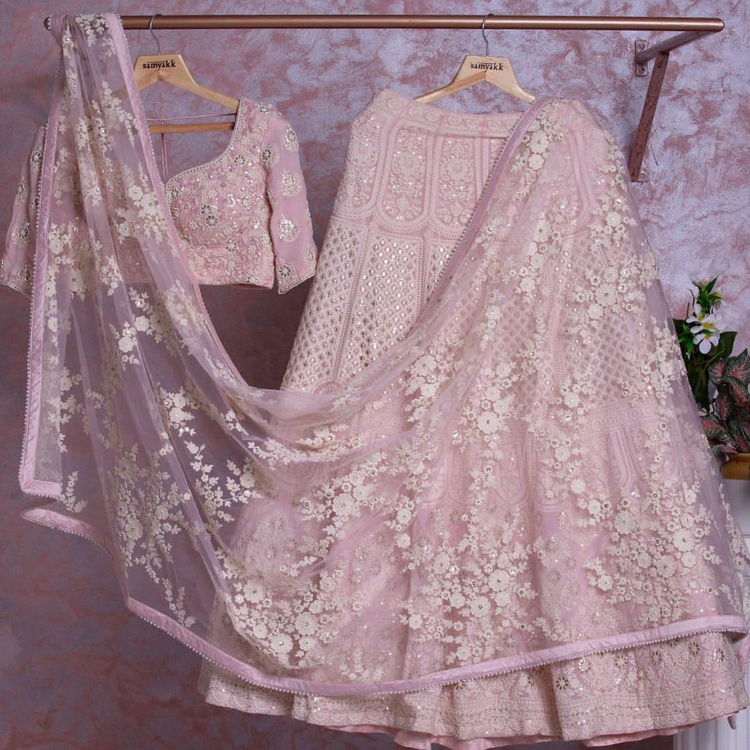 Pink Lucknowi Lehenga