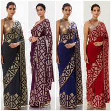 Celebrity inspired sequins saree