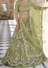 Elna wedding lehengas - olive green