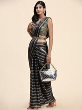 Elegant black ready to wear saree