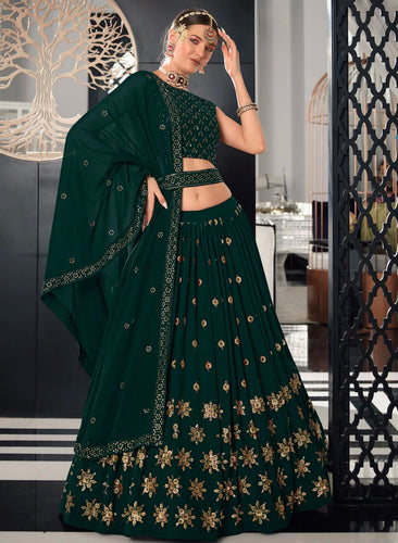 Misha - Green Lehenga