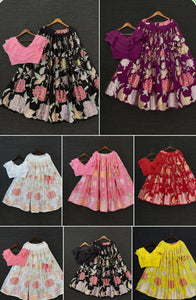 Kids - floral sequinned Lehengas 0-15 yrs