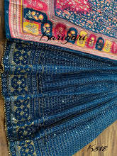 Karigari collection: blue chanderi silk anarkali