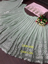 Gorgeous green mirror work Lehenga