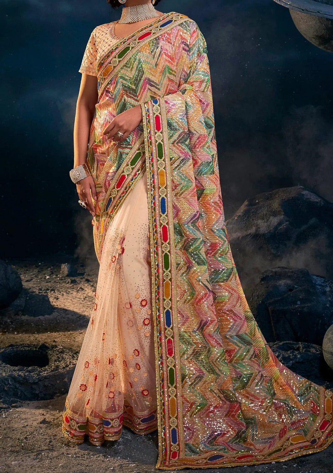 Swarovski vol 2 saree collection