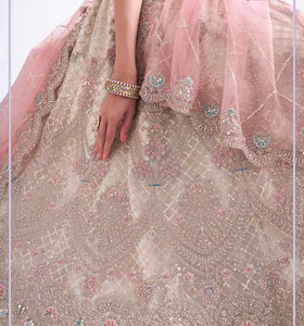 Zizi collection vol 2 - off white net Lehenga