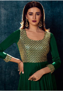 Barfi collection - Bottle green gown