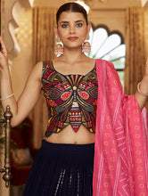 Misha collection vol 2 - navy and pink designer Lehenga