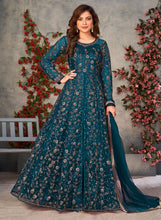 Floral net gowns pants style