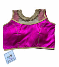 Pink with gold embellished blouse