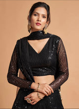 Black sequinned Lehenga