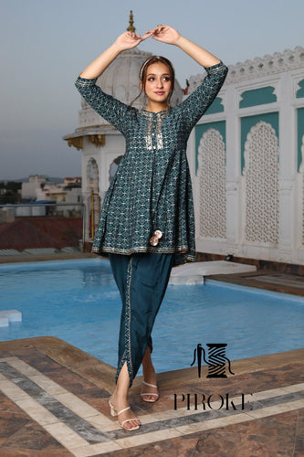 Kurti and tulip pants - Readymade