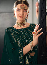 Misha - Green Lehenga