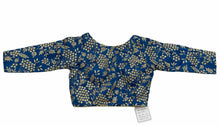 Royal blue sequin blouse