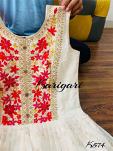 Karigari collection: bandhani and floral anarkali