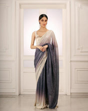 Bollywood shaded sequins saree