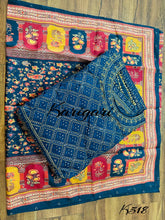 Karigari collection: blue chanderi silk anarkali