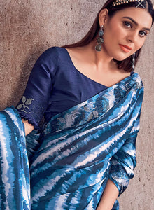 Tie and dye designer sarees